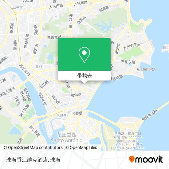 珠海香江维克酒店地图