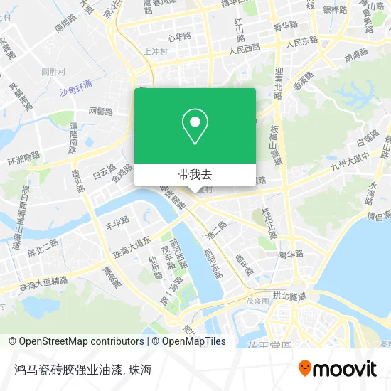 鸿马瓷砖胶强业油漆地图