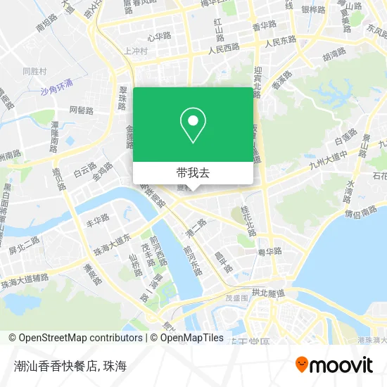 潮汕香香快餐店地图