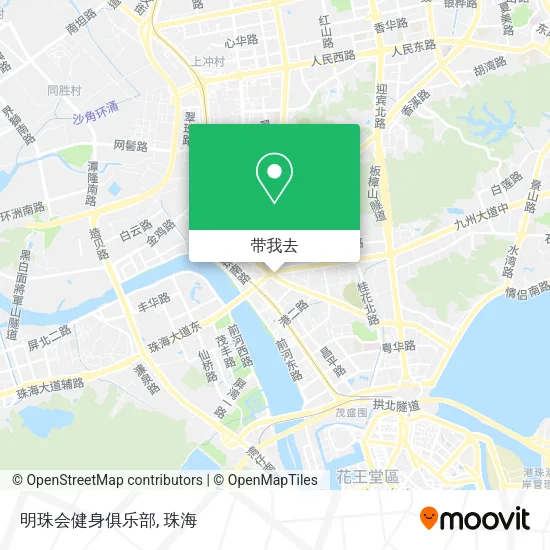 明珠会健身俱乐部地图