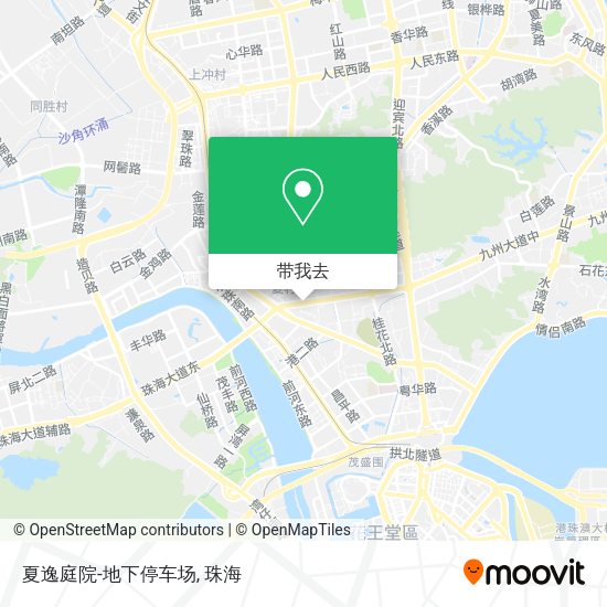 夏逸庭院-地下停车场地图