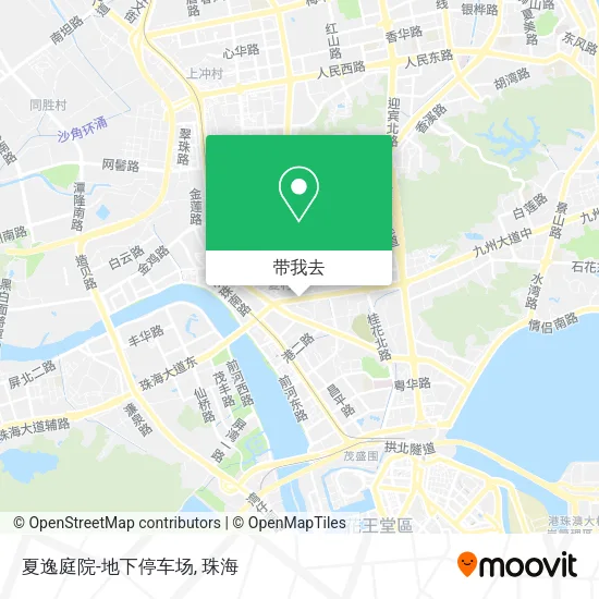 夏逸庭院-地下停车场地图