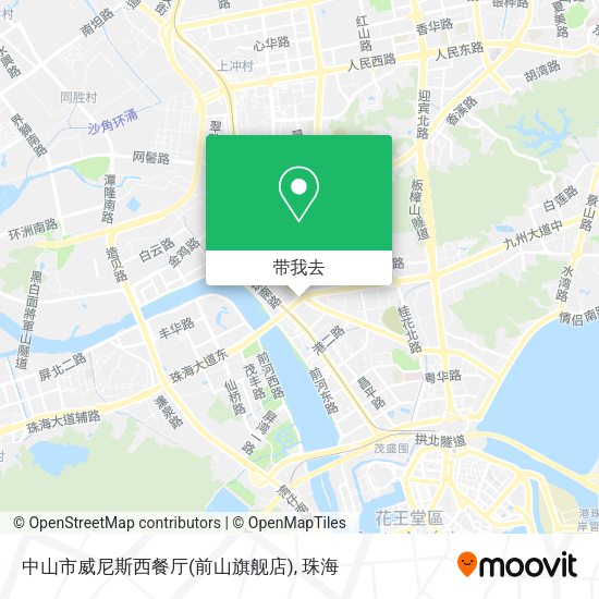 中山市威尼斯西餐厅(前山旗舰店)地图