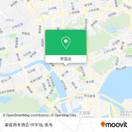 豪庭商务酒店-停车场地图