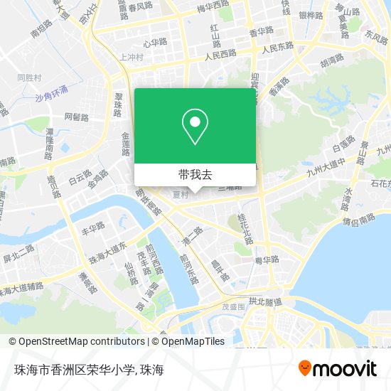 珠海市香洲区荣华小学地图