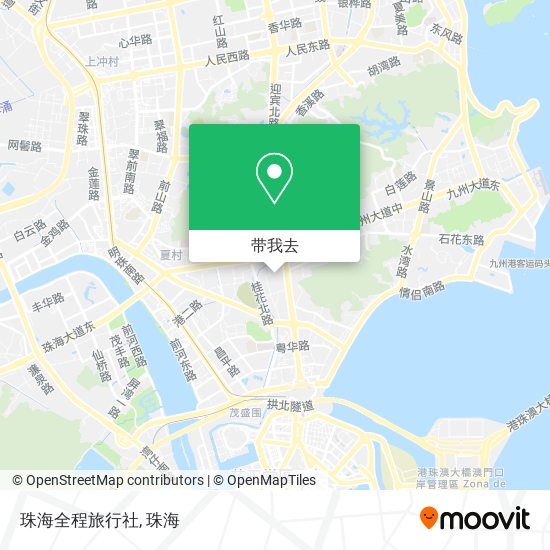 珠海全程旅行社地图