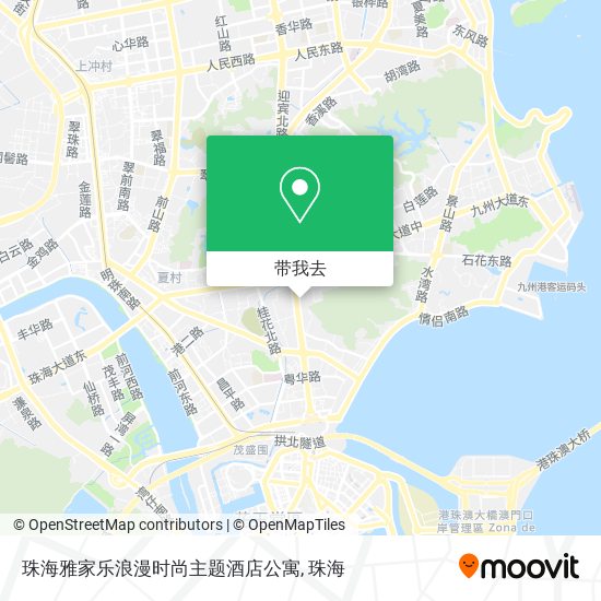 珠海雅家乐浪漫时尚主题酒店公寓地图