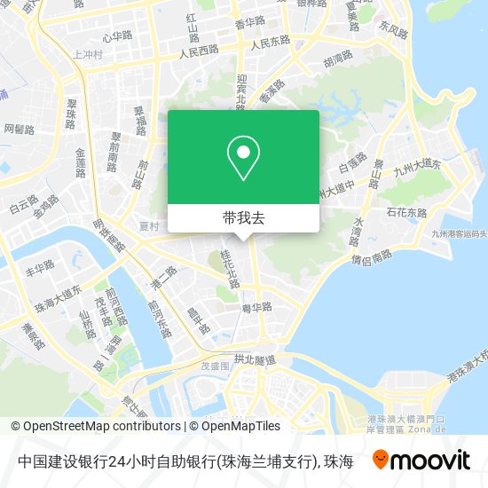 中国建设银行24小时自助银行(珠海兰埔支行)地图