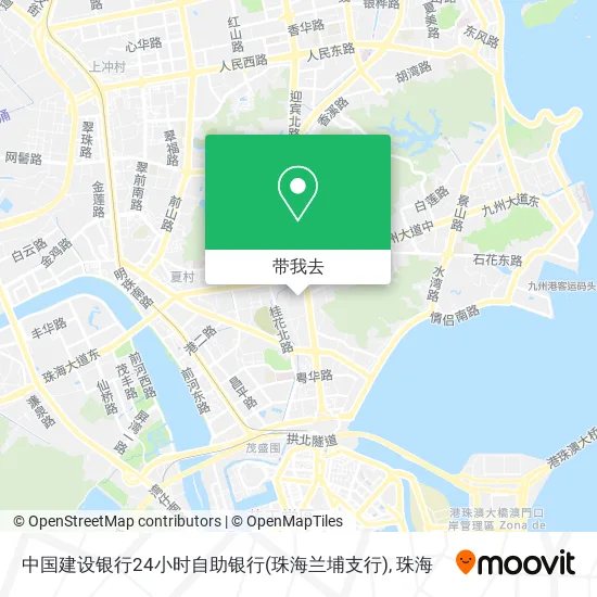 中国建设银行24小时自助银行(珠海兰埔支行)地图