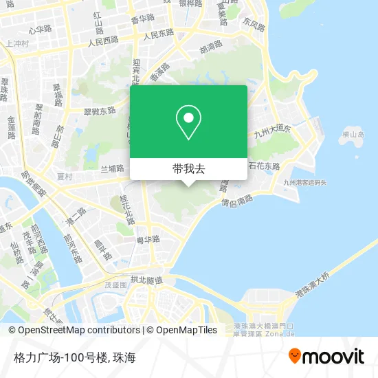 格力广场-100号楼地图