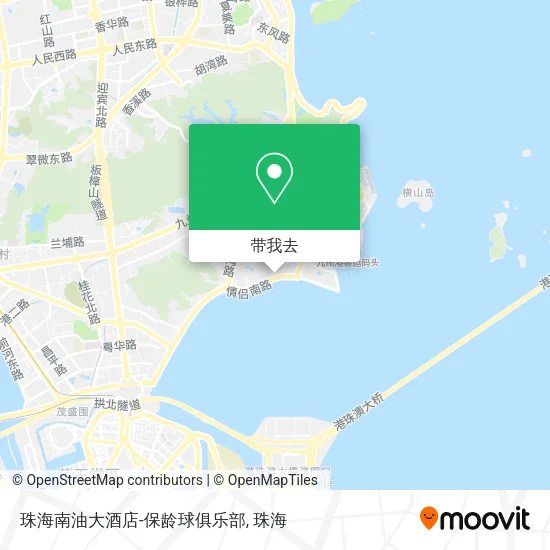 珠海南油大酒店-保龄球俱乐部地图