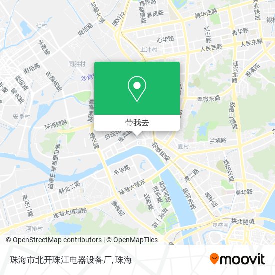 珠海市北开珠江电器设备厂地图