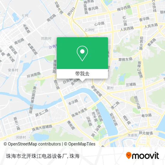珠海市北开珠江电器设备厂地图