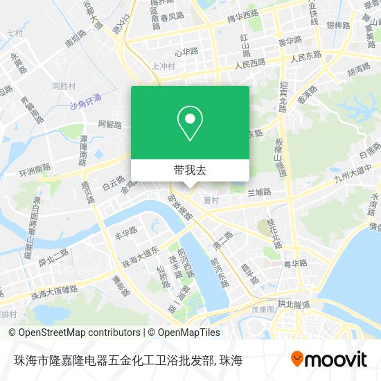 珠海市隆嘉隆电器五金化工卫浴批发部地图