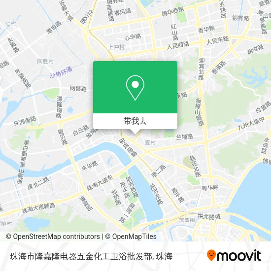 珠海市隆嘉隆电器五金化工卫浴批发部地图