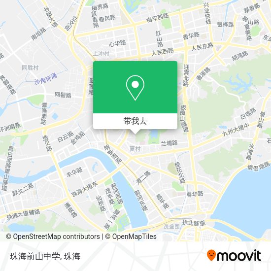珠海前山中学地图