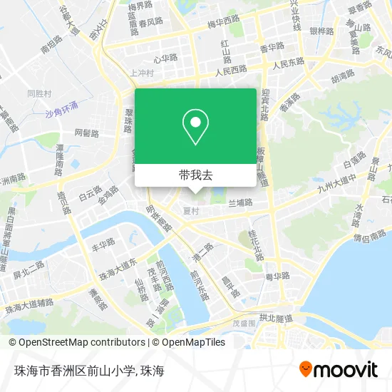 珠海市香洲区前山小学地图