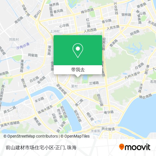 前山建材市场住宅小区-正门地图