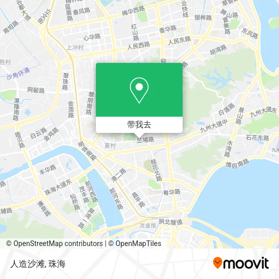 人造沙滩地图
