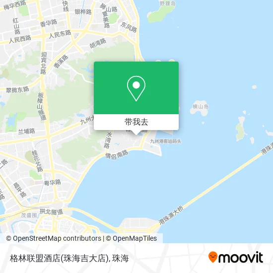 格林联盟酒店(珠海吉大店)地图