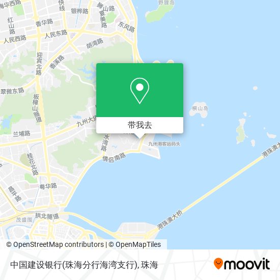 中国建设银行(珠海分行海湾支行)地图