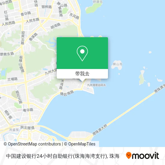 中国建设银行24小时自助银行(珠海海湾支行)地图