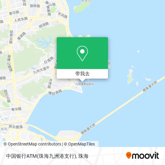 中国银行ATM(珠海九洲港支行)地图