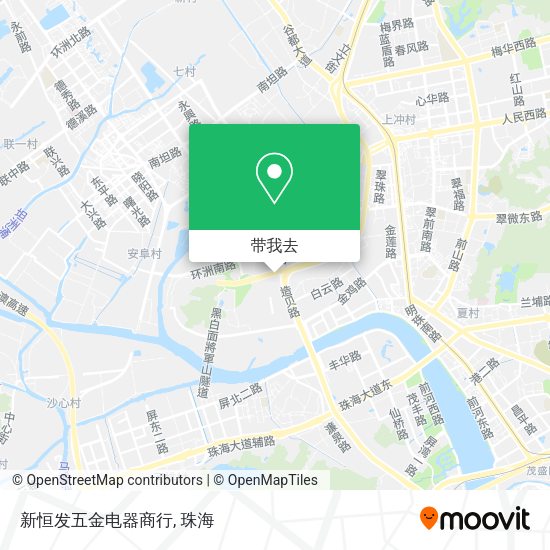 新恒发五金电器商行地图