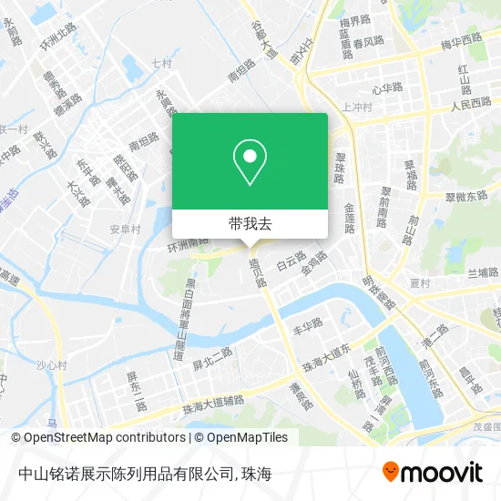 中山铭诺展示陈列用品有限公司地图