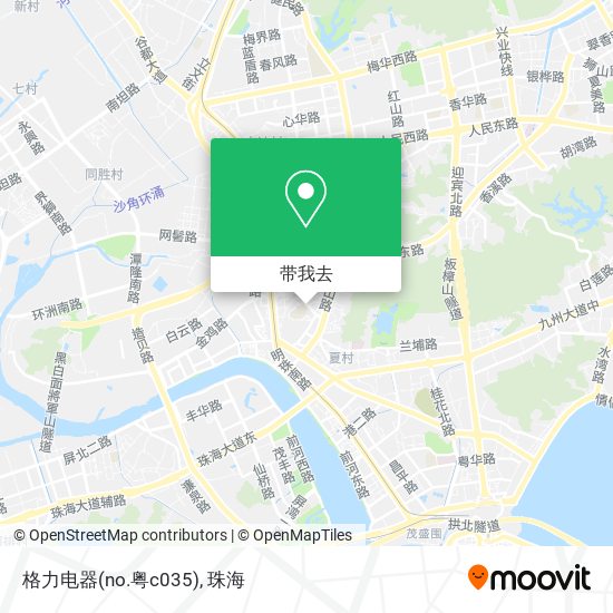 格力电器(no.粤c035)地图