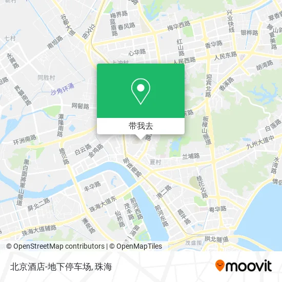 北京酒店-地下停车场地图