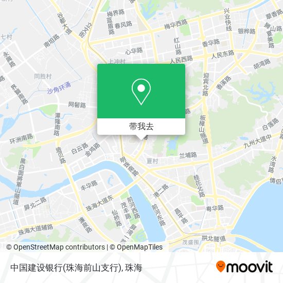 中国建设银行(珠海前山支行)地图