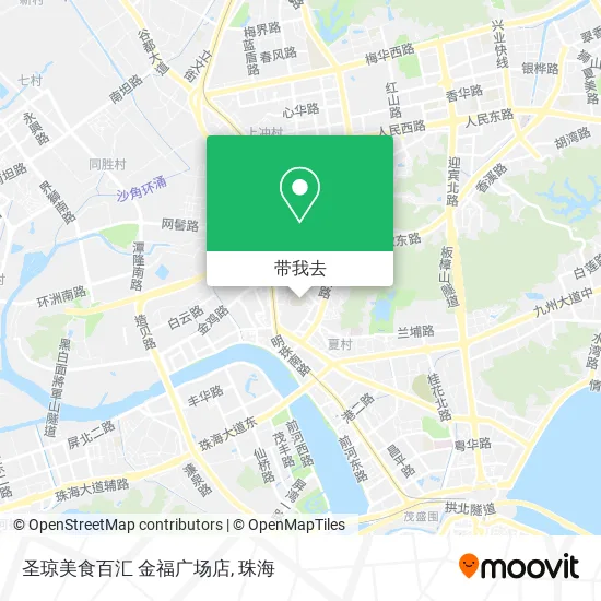 圣琼美食百汇 金福广场店地图