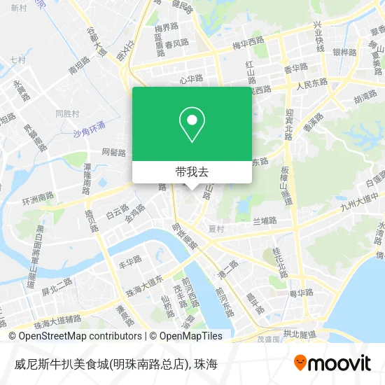 威尼斯牛扒美食城(明珠南路总店)地图