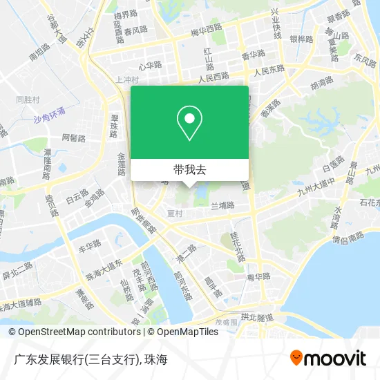 广东发展银行(三台支行)地图