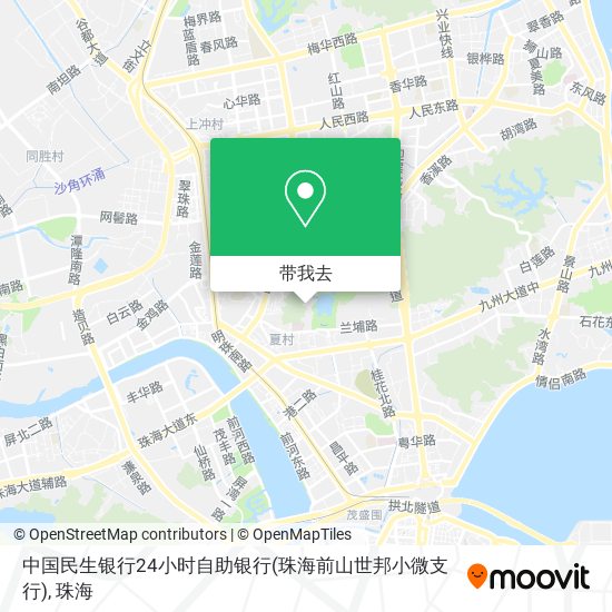 中国民生银行24小时自助银行(珠海前山世邦小微支行)地图
