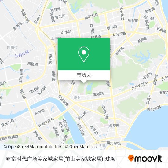 财富时代广场美家城家居(前山美家城家居)地图