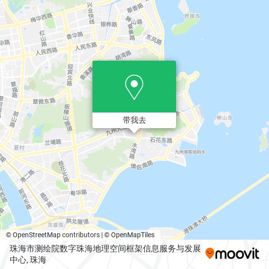珠海市测绘院数字珠海地理空间框架信息服务与发展中心地图