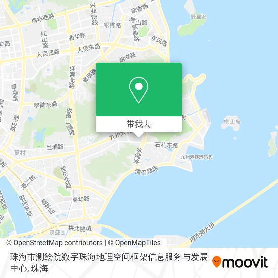 珠海市测绘院数字珠海地理空间框架信息服务与发展中心地图