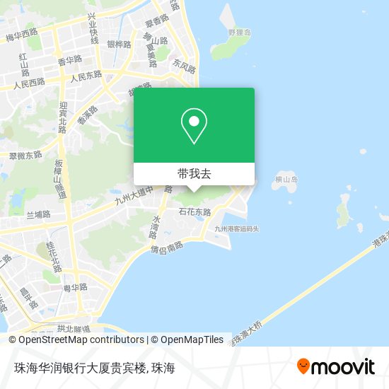 珠海华润银行大厦贵宾楼地图