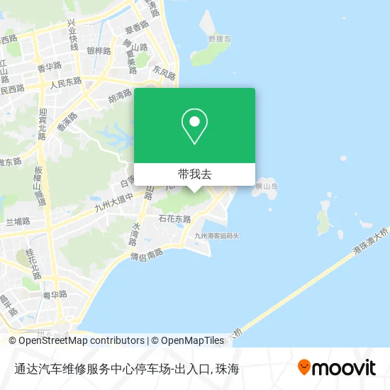 通达汽车维修服务中心停车场-出入口地图