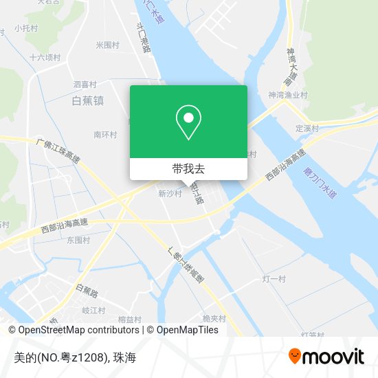 美的(NO.粤z1208)地图