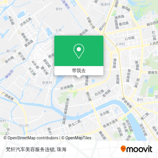 梵轩汽车美容服务连锁地图