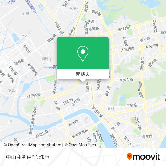 中山商务住宿地图