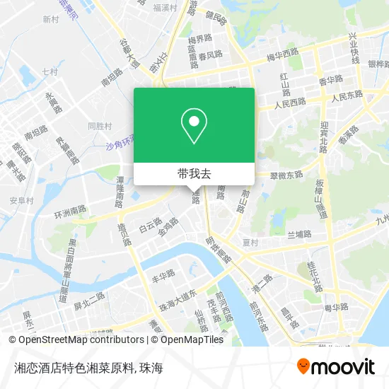 湘恋酒店特色湘菜原料地图