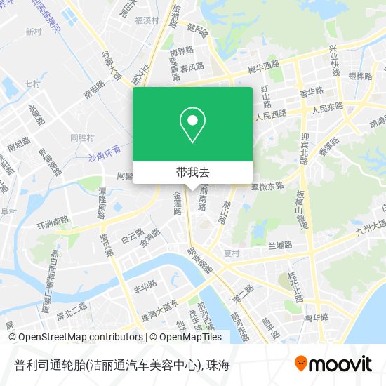 普利司通轮胎(洁丽通汽车美容中心)地图