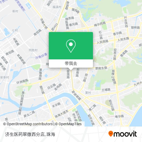 济生医药翠微西分店地图
