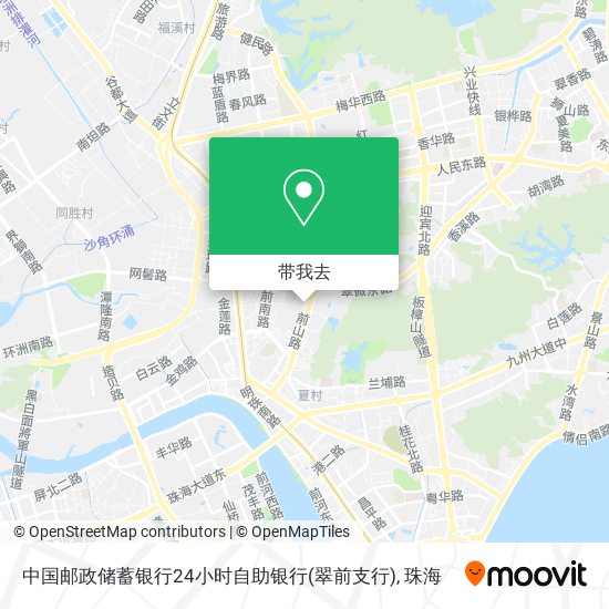 中国邮政储蓄银行24小时自助银行(翠前支行)地图