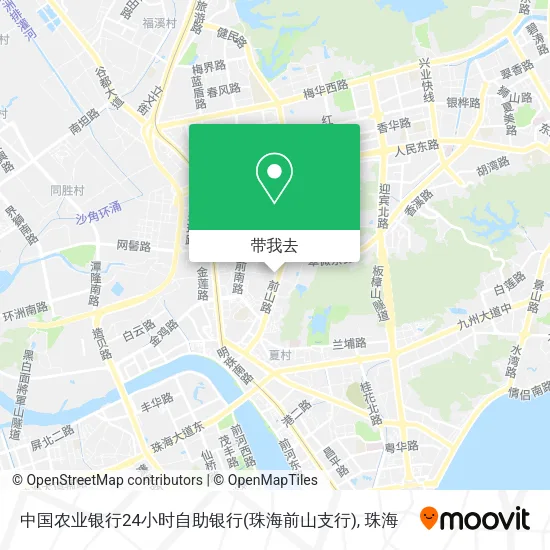 中国农业银行24小时自助银行(珠海前山支行)地图