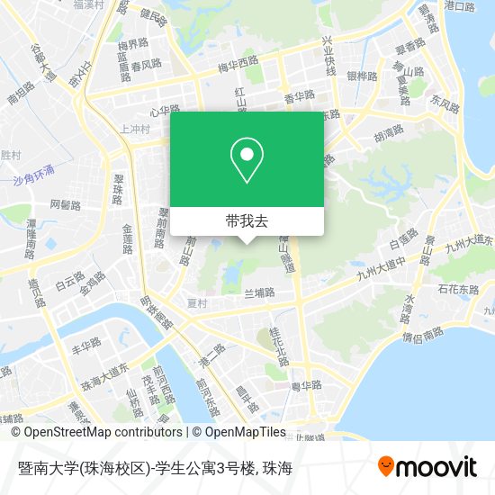 暨南大学(珠海校区)-学生公寓3号楼地图